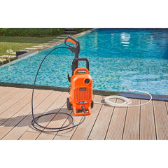 Black+Decker 1700W Electric Pressure Washer 125 Bar High Power Vertical Cleaner with Spray Gun BEPW1700-B5