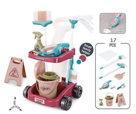 Little Helper Cleaning Trolley Educational Toy with Accessories