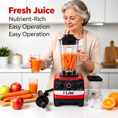 I Lite Multifunction High-Speed Blender with 32,000 RPM Motor, 6-Blade Stainless Steel Cutter, Stepless Speed Control, Overload & Temperature Protection - 10,000W Power & 2.5L Capacity