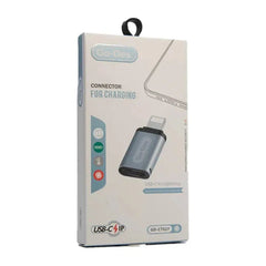 Go-Des GD-CT027 Lightning to USB-C Adapter for Fast Charging & Data Transfer with Aluminum Alloy Body