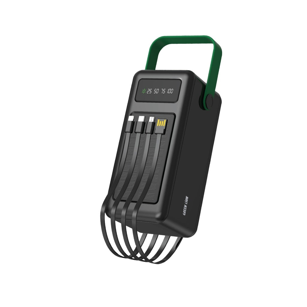 Green Lion Solar Max 80000mAh PowerBank - Black