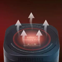 Portable Far Infrared Electric Heater with Cooking Stove, Adjustable Thermostat, Remote Control, Energy-Efficient PTC Heating for Home & Office - 5000W