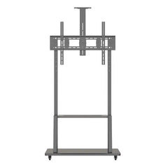 Height Adjustable Mobile TV Stand Cart for 60"–100" TVs with Wheels & Shelf, 100kg Load, VESA 200×200mm to 900×600mm