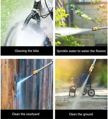 BOSS 48V Cordless High-Pressure Car Washing Gun with Dual Lithium-Ion Batteries, Foam Pot, Multi Nozzle Kit, and Portable Carry Case - Charger Included