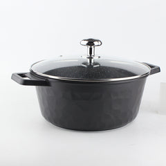 OSFE Granite Cookware Set 12 Pcs (32, 28, 24, 20cm Casserole, 28cm Shallow Casserole, 2 Pcs Kitchen Tools)