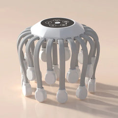 Electric Octopus Head Scalp Massager with 20 Massage Heads, 360° Coverage, 5 Massage Modes, LCD Screen, TMS Massage Technology, Adjustable Intensity, Type-C Rechargeable Battery & Hands-Free Design