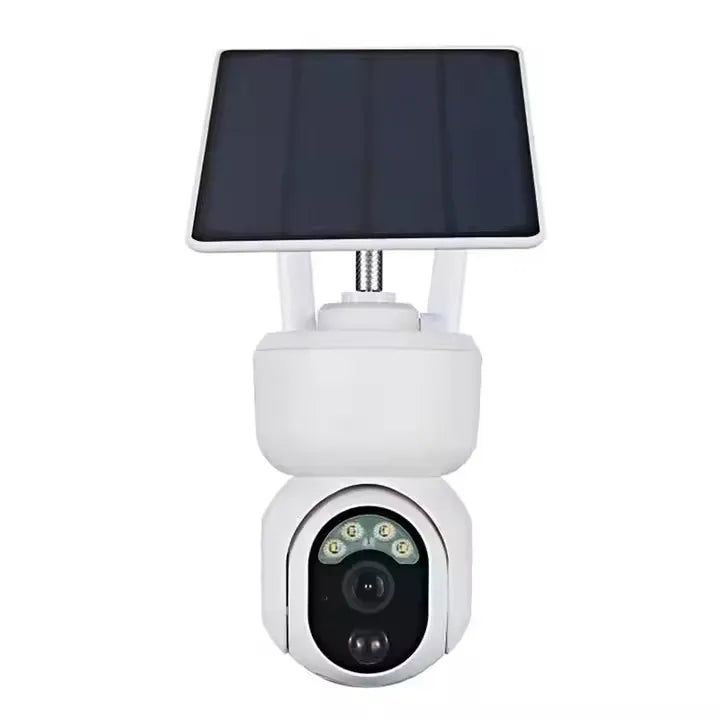 4G Solar Powered Wireless Security Camera with 5W Panel, HD Night Vision, 360° Pan 120° Tilt, IP66 Waterproof Outdoor CCTV Camera with Motion Sensor & Remote Monitoring