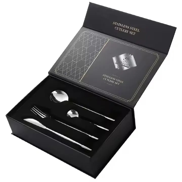 24-Piece Luxury Stainless Steel Cutlery Set