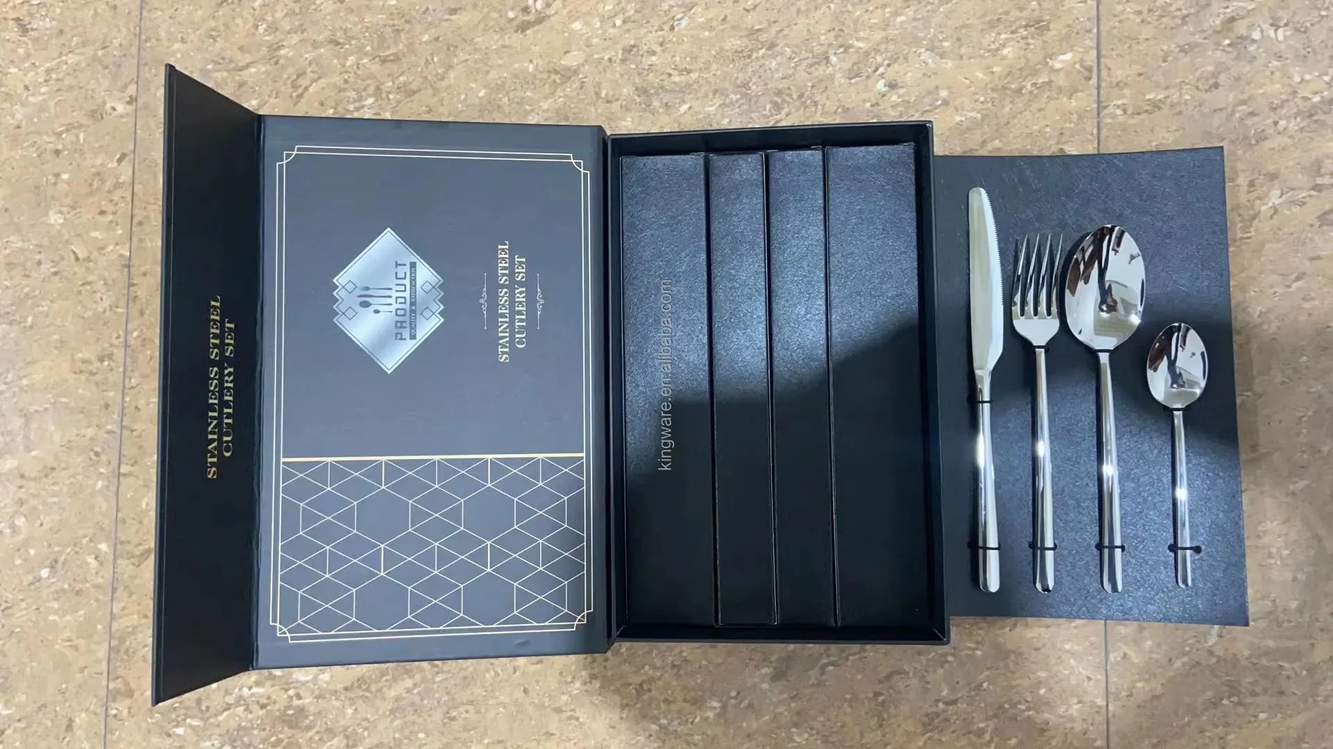 24-Piece Luxury Stainless Steel Cutlery Set