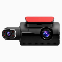 1080P HD Dual Lens Car Dash Camera with 5MP Camera, 3-Inch LCD Screen, 170° Wide-Angle Lens, G-Sensor, Night Vision, Motion Detection, Loop Recording & 32GB Memory Card Support