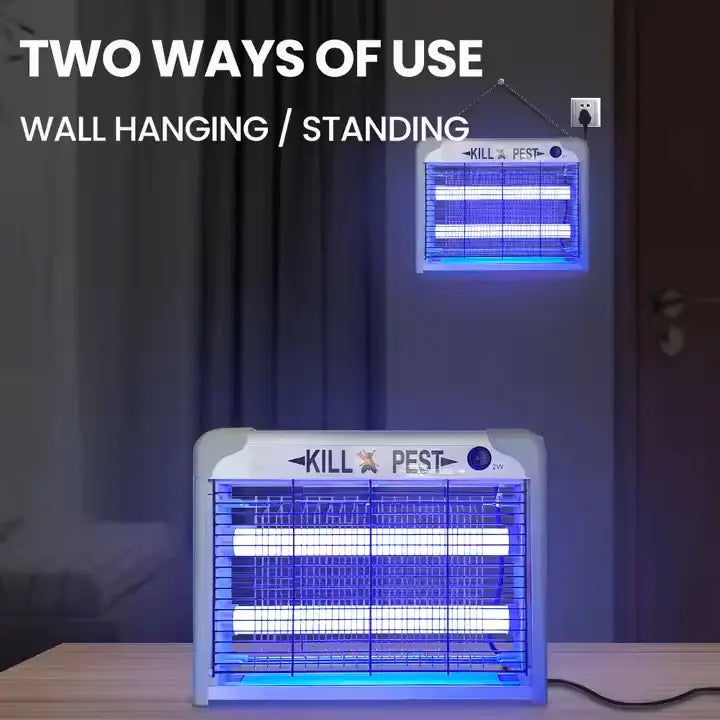 Beper Insect Killer Electric Lamp Insect Killer & Bug Fly Zapper with UV-A Double Tube & C ...