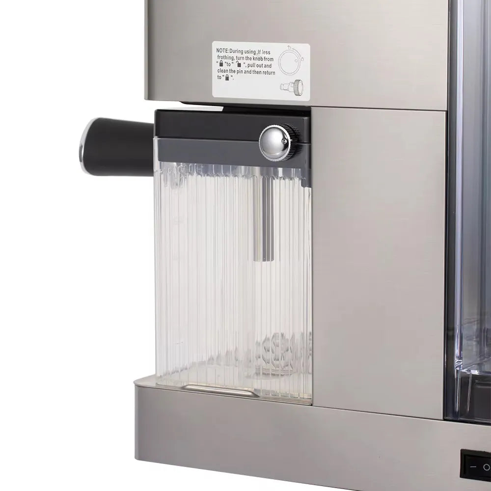 RAF 4-in-1 Automatic Stainless Steel Dual Coffee Maker Machine - 1.8L Capacity