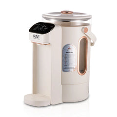 RAF Multifunctional Electric Kettle & Fast Heating Glass Water Dispenser with Keep Warm, Baby Formula Mode, Temperature Display, Touch Control & Borosilicate Glass Pot - 3L Capacity & 800W Power