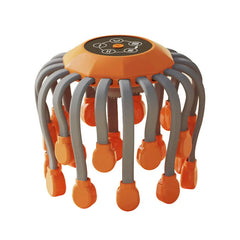 Electric Octopus Head Scalp Massager with 20 Massage Heads, 360° Coverage, 5 Massage Modes, LCD Screen, TMS Massage Technology, Adjustable Intensity, Type-C Rechargeable Battery & Hands-Free Design