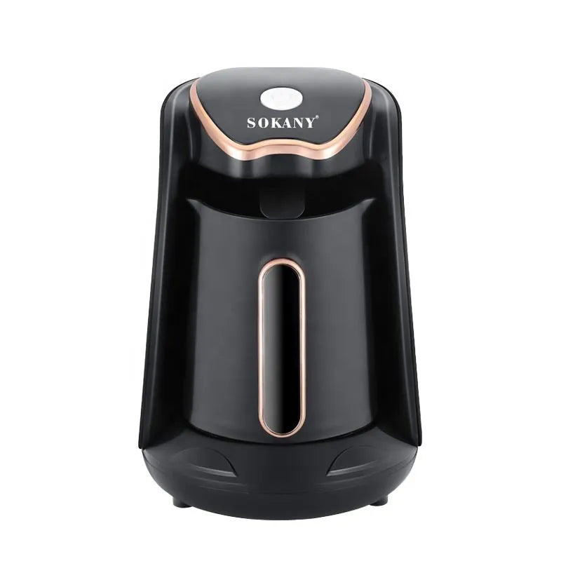 SOKANY 600W Electric Turkish Coffee Maker 250ML 4 Cup Automatic Coffee Pot with One-Touch Operation, Anti-Drip System, Water Level Indicator & Safety Protection SK-04008