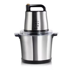 RAF High-Power Electric Food Processor with 1000W Motor, 4 Sharp Blades, Stainless Steel Build - 10 Litres Capacity