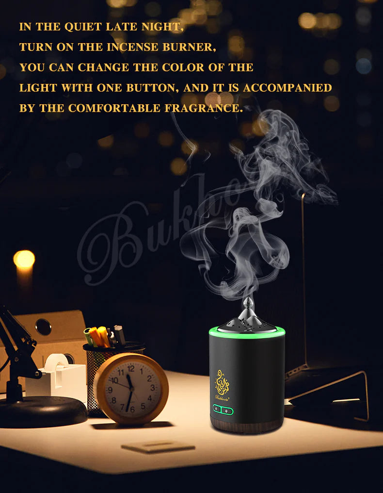 Exquisite Mountain Bukhoor Burner & Incense Diffuser | USB Rechargeable & Portable