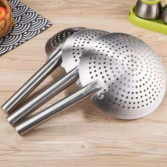 40 × 22 CM Stainless Steel Long Handle Perforated Strainer Skimmer & Oil Filter Ladle for Frying, Noodles, Vegetables & Soup