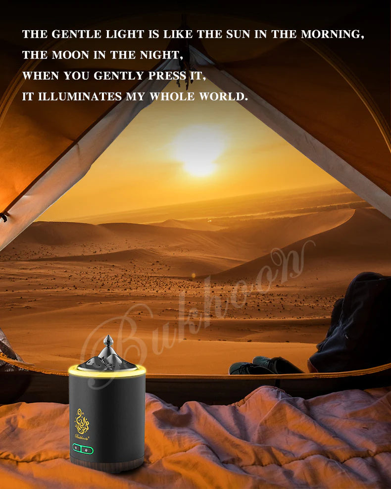 Exquisite Mountain Bukhoor Burner & Incense Diffuser | USB Rechargeable & Portable