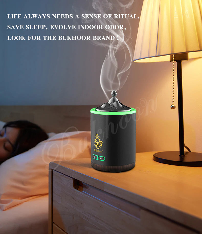 Exquisite Mountain Bukhoor Burner & Incense Diffuser | USB Rechargeable & Portable