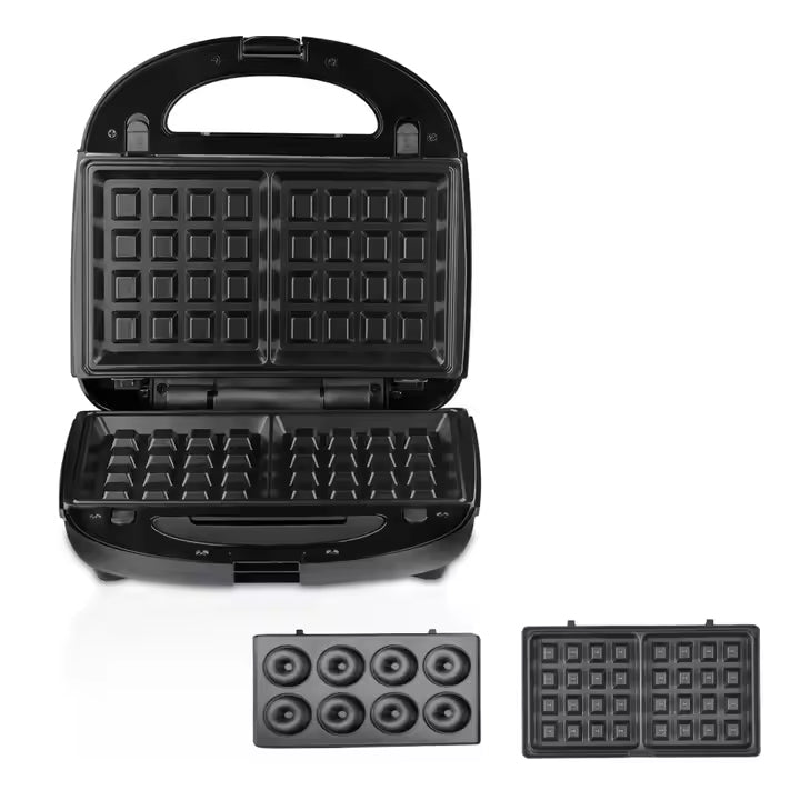 RAF 2-in-1 Donut Cake & Waffle Maker with Uniform Heat and No Stick Coating - 850W