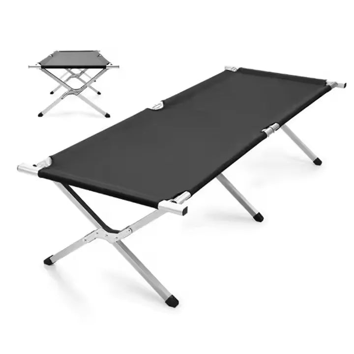 Portable Folding Stainless Steel Camping Chair-Bed