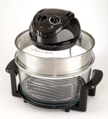 12L Glass Bowl Convection Oven with 1300W Power, 360° Hot Air Cooking, Timer Control, Temperature Adjustment & Multi-Function Roasting, Baking, Grilling, Steaming and Reheating