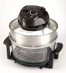 12L Glass Bowl Convection Oven with 1300W Power, 360° Hot Air Cooking, Timer Control, Temperature Adjustment & Multi-Function Roasting, Baking, Grilling, Steaming and Reheating