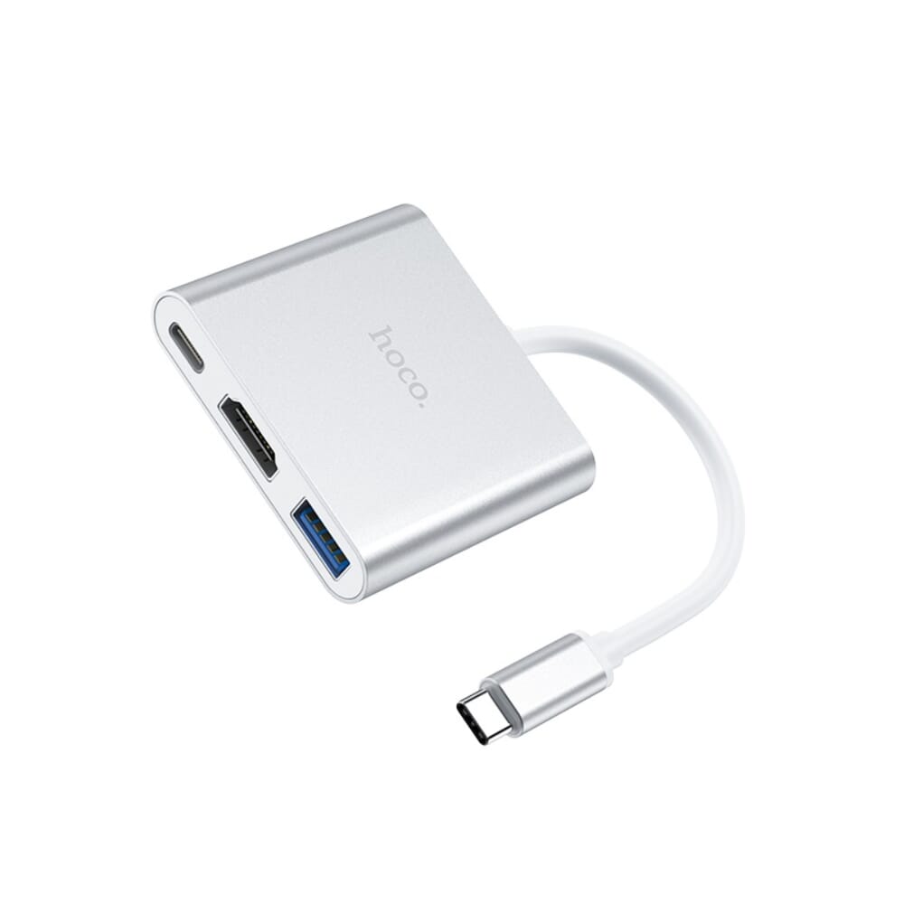 محول HOCO HB14 من النوع C إلى HDMI والنوع C وUSB