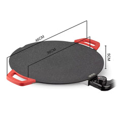 RAF 1800W Multifunctional Electric Baking Pan - 36cm Diameter - Non-Stick & Adjustable Temperature