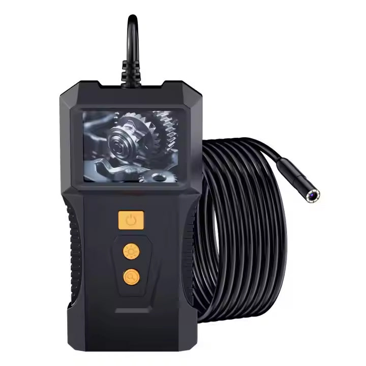 HD Industrial Endoscope Inspection Camera with 2.0" LCD Display, Waterproof & Adjustable LED Lights - 5 Meters Length