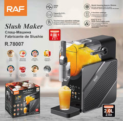RAF R.78007 2L 200W 8-in-1 Automatic Slush Maker & Frozen Drink Machine with Digital Touchscreen, No-Ice Quick Freezing & Automatic Cleaning