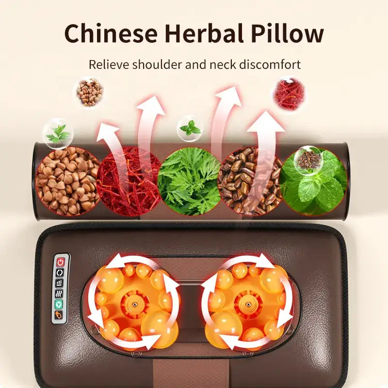 5-in-1 Multifunctional Full Body Heated Leather Massage Mat with 9 Modes