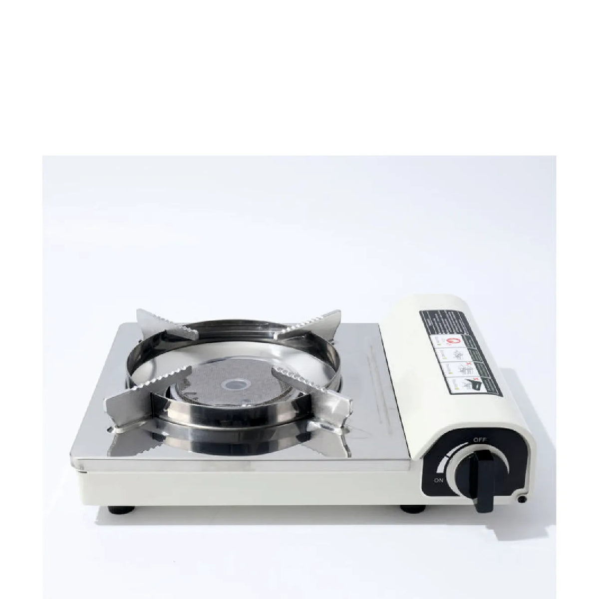 2800W Portable Butane Gas Cassette Stove with Electronic Ignition, Pressure Sensing Safety Protection & Compact Camping Cooking Burner
