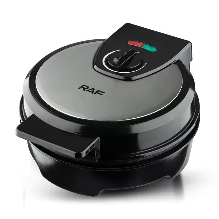 RAF High-Power Waffle Maker with Non-Stick Surface & Adjustable Temperature - 1200W