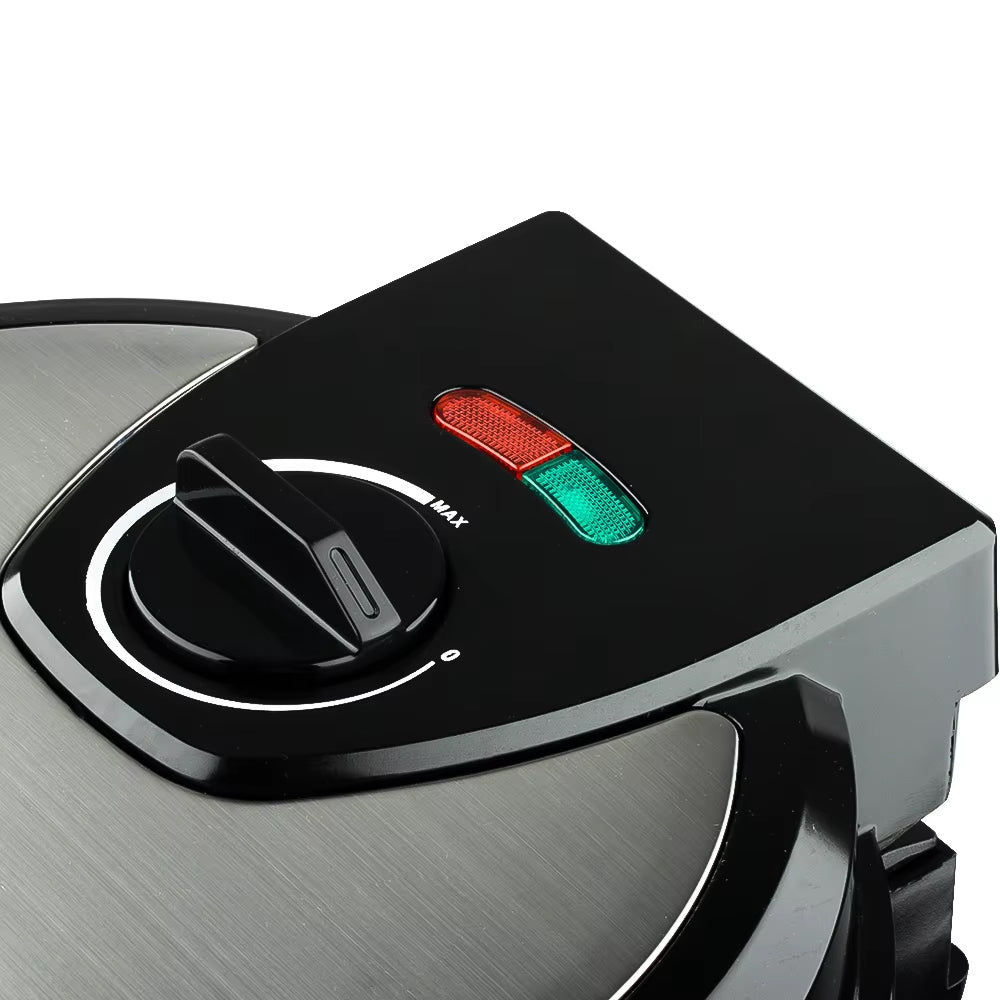 RAF High-Power Waffle Maker with Non-Stick Surface & Adjustable Temperature - 1200W
