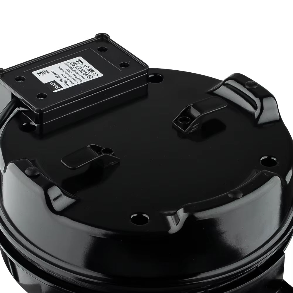 RAF High-Power Waffle Maker with Non-Stick Surface & Adjustable Temperature - 1200W