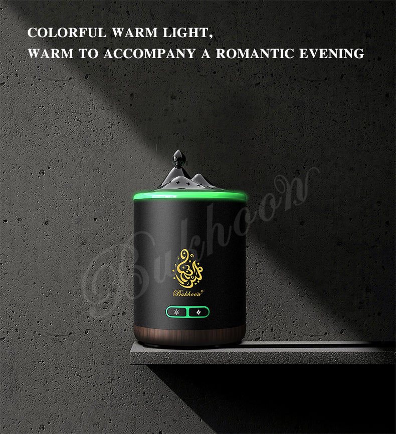Exquisite Mountain Bukhoor Burner & Incense Diffuser | USB Rechargeable & Portable