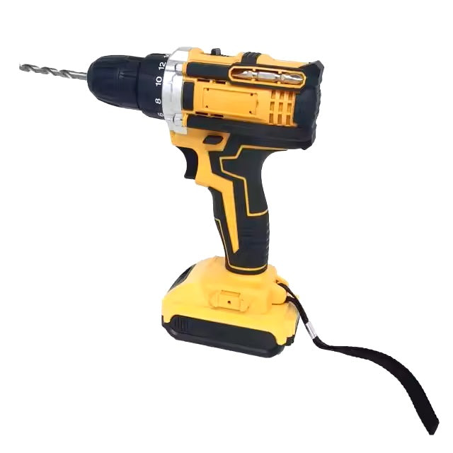 28V 40 Pieces Cordless Impact Drill Tool Box Set with Variable Speed, High Torque, and 2 Rechargeable Lithium Batteries for DIY & Industrial Use