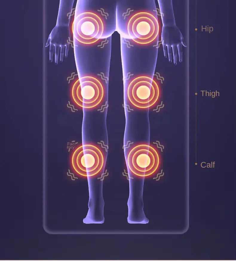 5-in-1 Multifunctional Full Body Heated Leather Massage Mat with 9 Modes