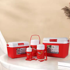 Multi Purpose Insulated Cooler Box Set for Food & Drinks Storage (15L + 8L + 3 Cooler Kettles)
