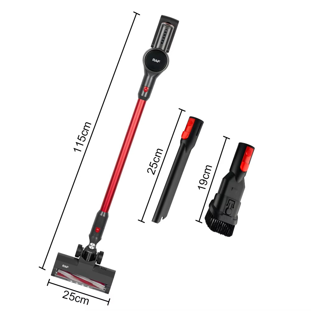 RAF 3-in-1 Multi-purpose Wireless Handheld Vacuum Cleaner with 700ml Dust Box - 2200mAh Battery - 120W