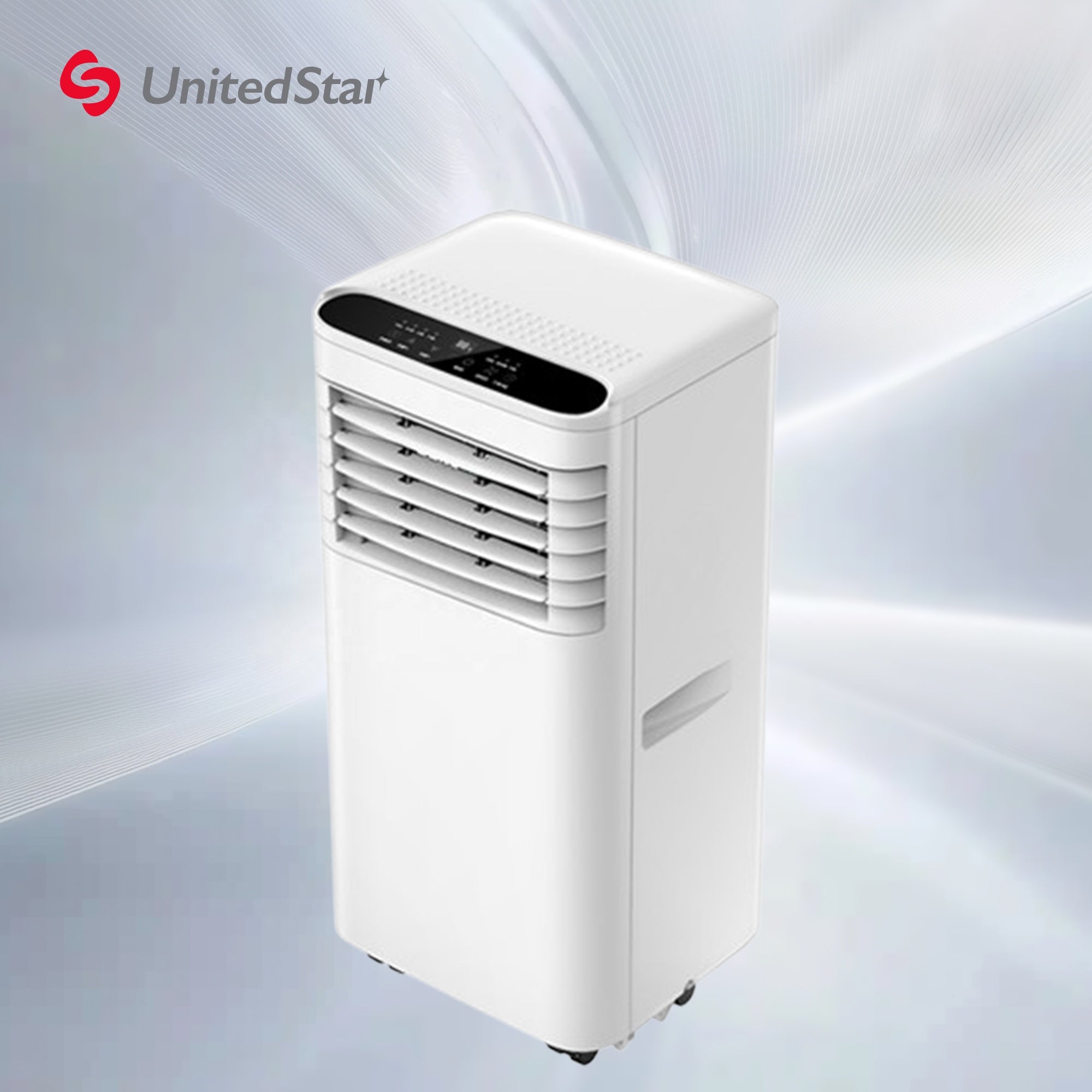UnitedStar 7000 BTU Portable Air Conditioner with Dehumidifier, Fan Mode, Remote Control & Class A Energy Efficiency (2.05kW)