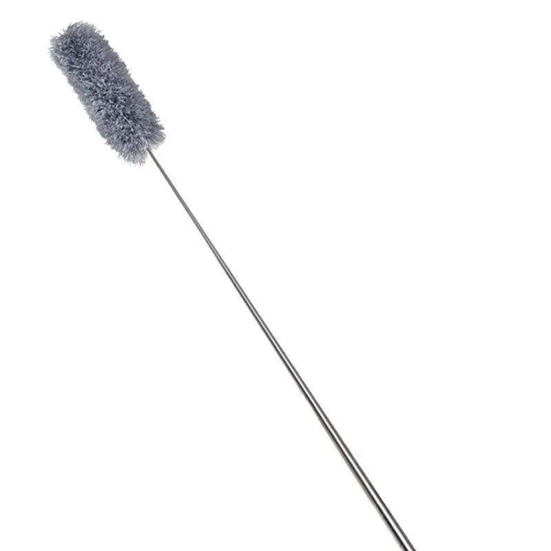 2.8M Extendable Microfiber Dust Collector with Flexible Bendable 40CM Head, Stainless Steel Telescopic Pole & Washable Detachable Design