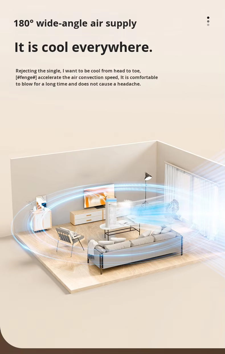Portable Double Layer Mist Circulating Fan with Dual Motors, 3 Wind Speeds, Humidifier Spray, 7-Color LED Light & Type-C Charging