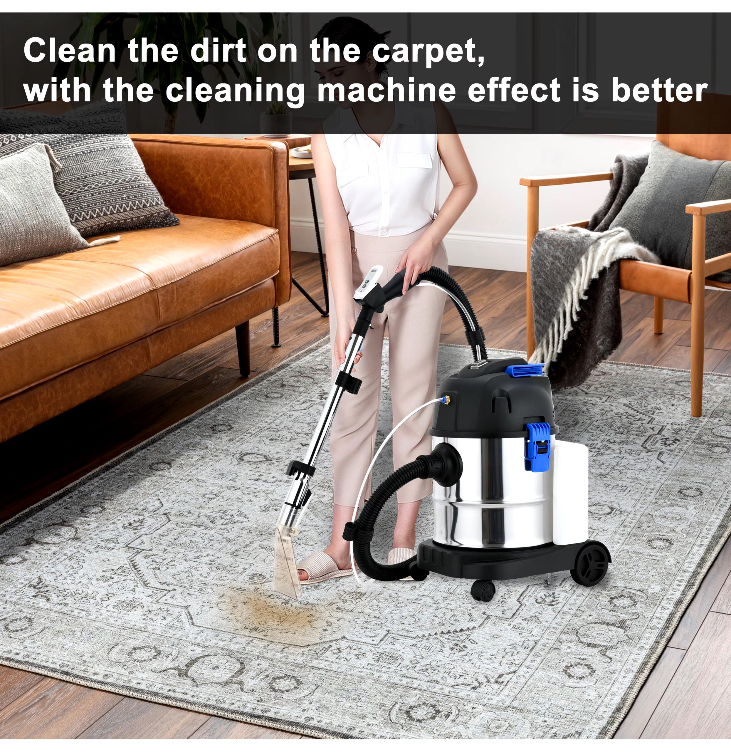 Puresweep 3-in-1 Wet & Dry Vacuum & Carpet Cleaner with Blower & Water Spraying for Floor, Carpet, Sofa & Car Upholstery Cleaning - 20L Capacity & 2800W