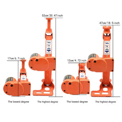 4-in-1 Emergency Car Repair Kit with 5 Ton Electric Jack & Impact Wrench with 12V Power Plug & Alligator Clips