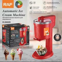 RAF R.0900 1L 15W Automatic Ice Cream Maker & Soft Serve Frozen Dessert Machine with 10-Minute Quick Production & One-Touch Operation