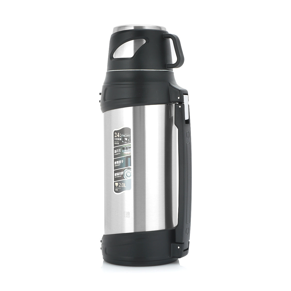 D.kadi Vacuum Bottle 2L - Silver