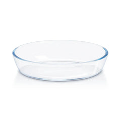 Borosil Oval Borosilicate Glass Baking and Serving Dish, Oven Microwave Freezer Safe Scratch Resistant Clear Bakeware